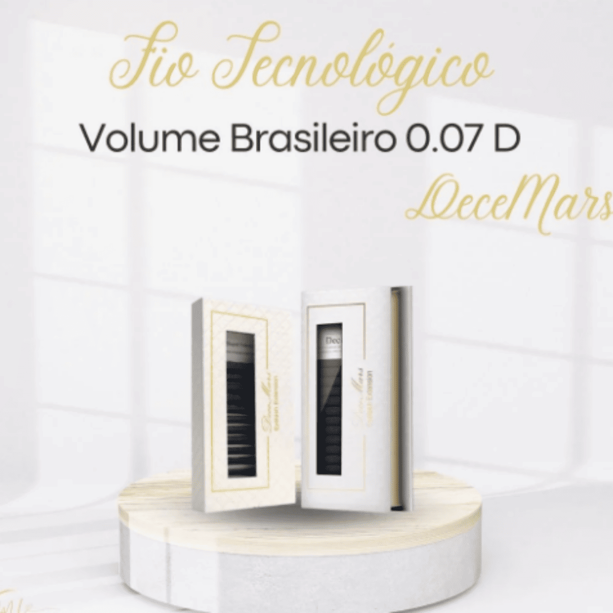 Decemars Extensões De Cílios De Volume Brasileiro D0.07  - Original