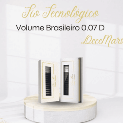Decemars Extensões De Cílios De Volume Brasileiro D0.07  - Original